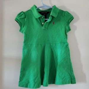 Ralph Lauren green short sleeve dress size 24mon